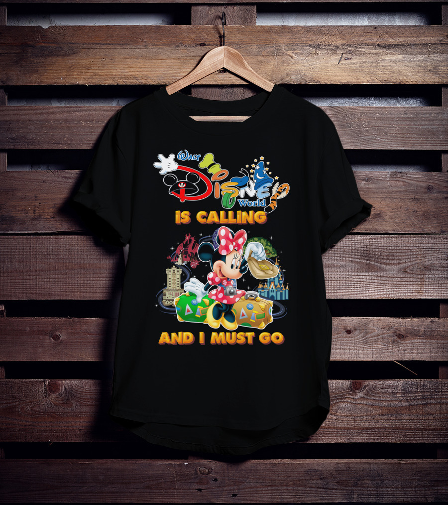 Walt Disney World Is Calling And I Must Go Minnie Luggage T-Shirt