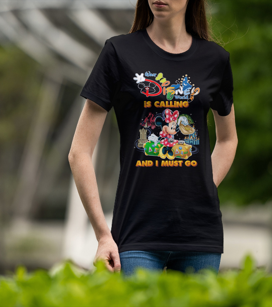 Walt Disney World Is Calling And I Must Go Minnie Luggage T-Shirt