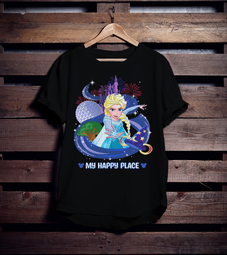 Elsa My Happy Place Disney Frozen Magic Fantasyland T-Shirt