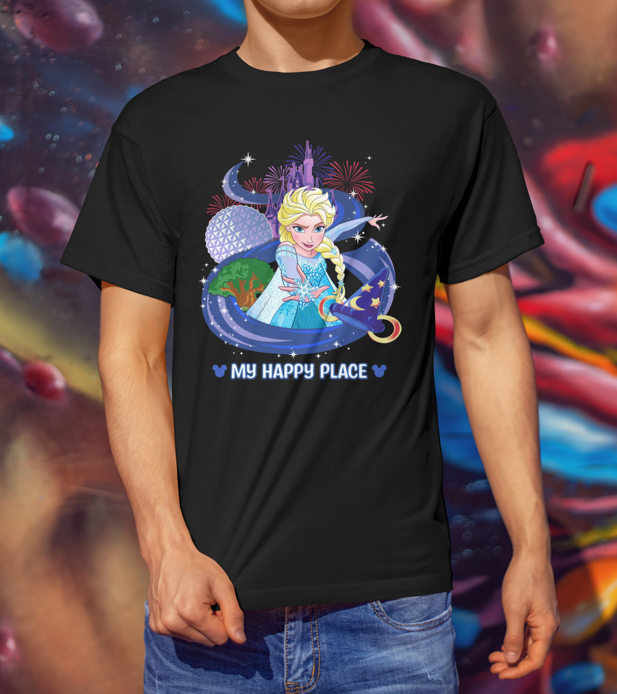 Elsa My Happy Place Disney Frozen Magic Fantasyland T-Shirt