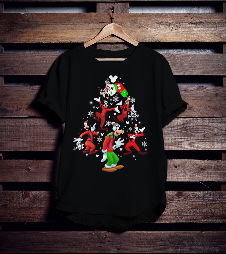 Goofy Christmas Snowflakes Santa Suit Festive Holiday Celebration T-Shirt