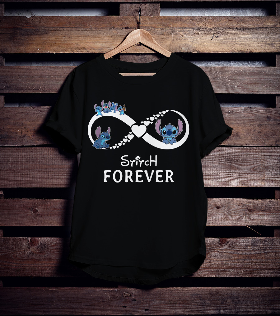 Stitch Forever Infinity Heartful Journey T-Shirt