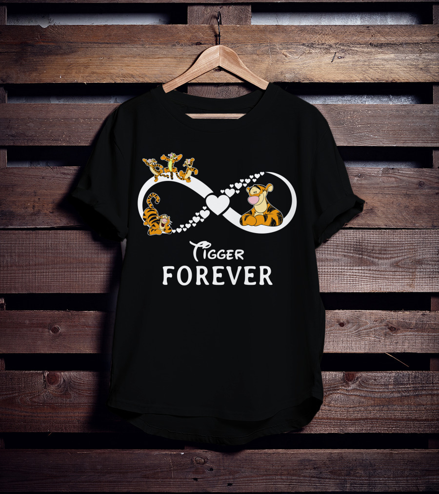Tigger Forever Infinity Heart And Tigger T-Shirt