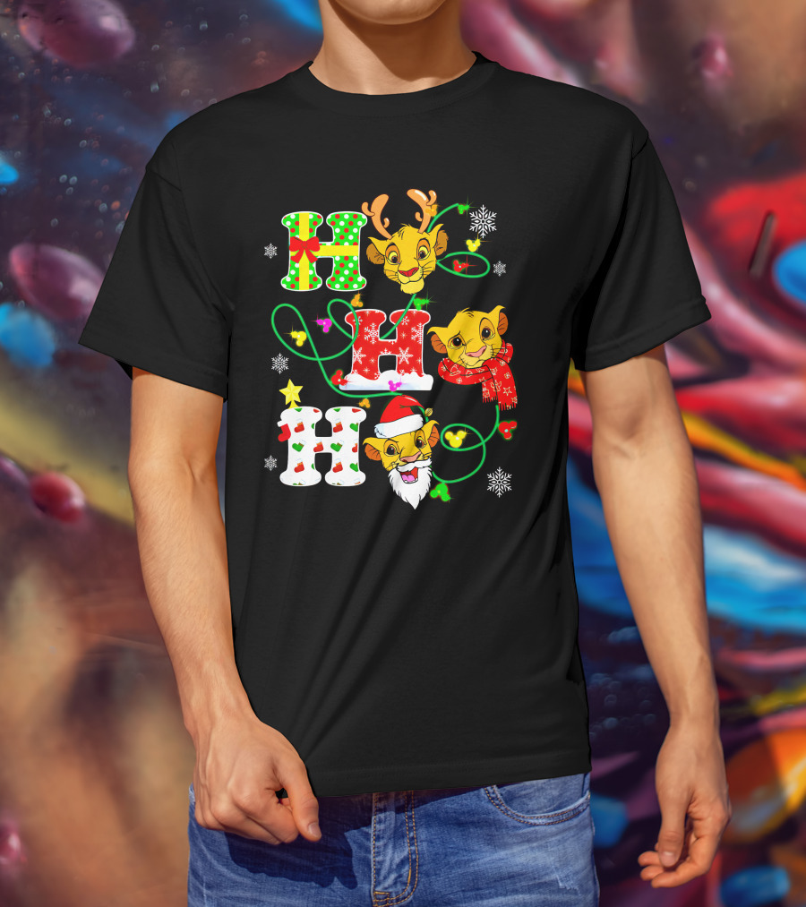 Ho Ho Ho Simba Christmas Holiday Magic T-Shirt