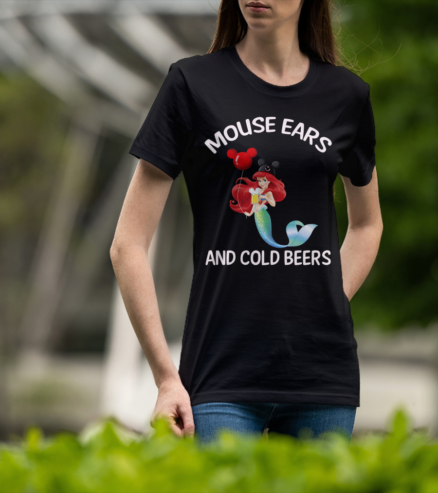 Mouse Ears And Cold Beers Ariel Balloon T-Shirt