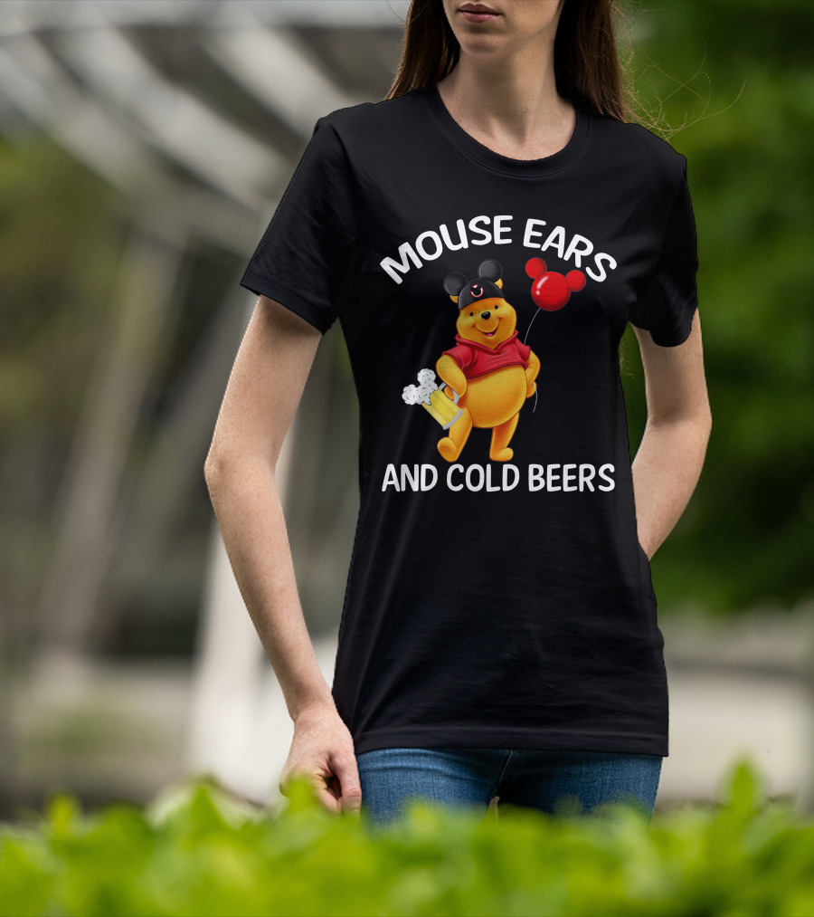 Mouse Ears And Cold Beers Balloon And Mug T-Shirt