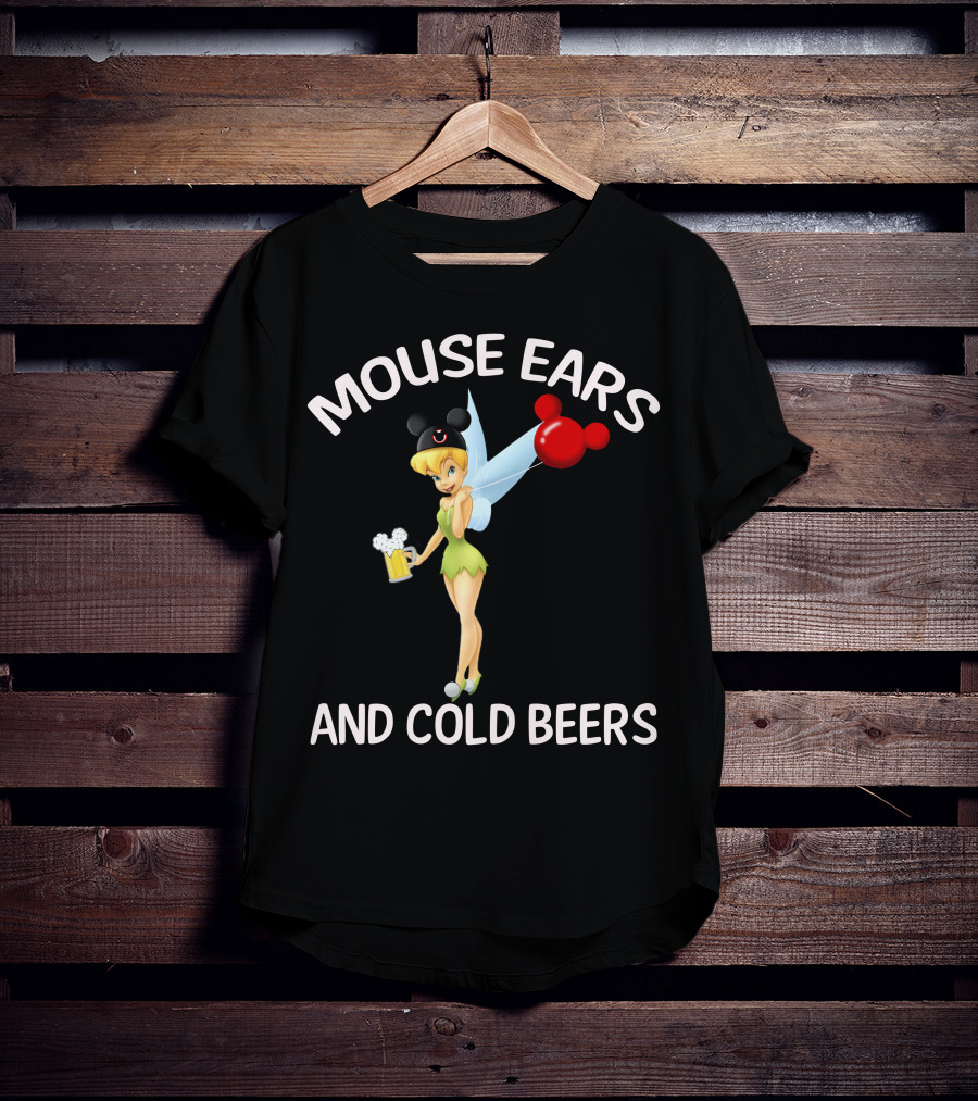 Mouse Ears And Cold Beers Tinker Bell T-Shirt