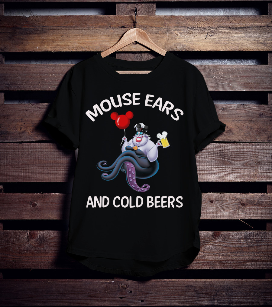 Mouse Ears And Cold Beers Ursula Balloon Beer Mug T-Shirt