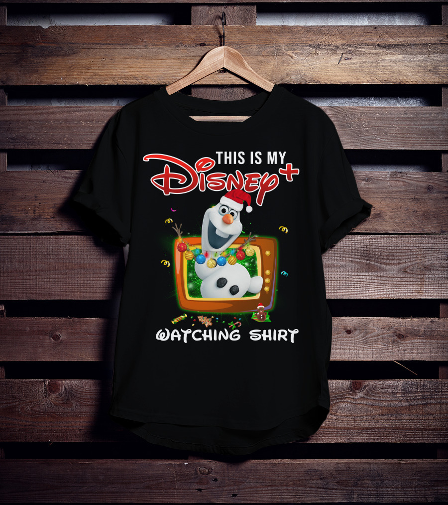 This Is My Disney Plus Olaf Watching T-Shirt