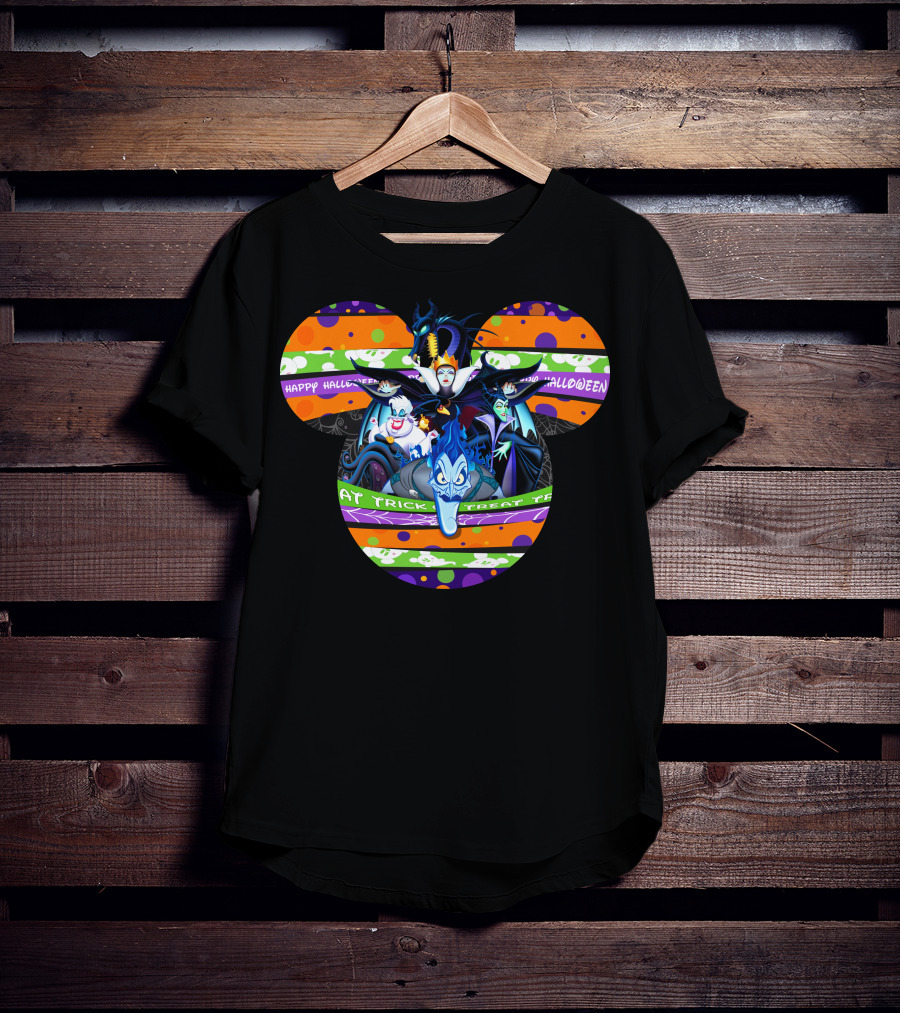 Happy Halloween Trick Or Treat Villains T-Shirt