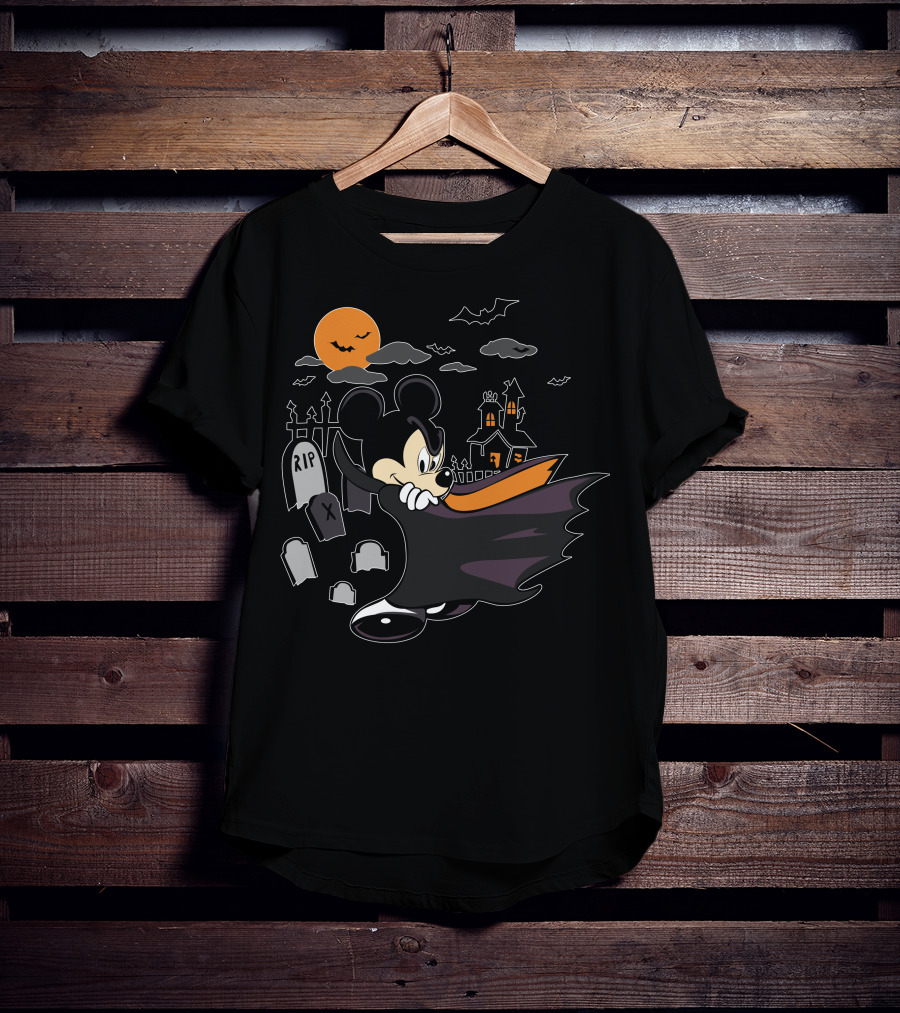 Mickey Halloween Vampire Castle Night T-Shirt