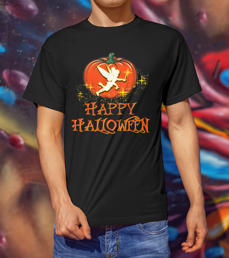 Happy Halloween Pumpkin Fairy Wand Sparkles T-Shirt