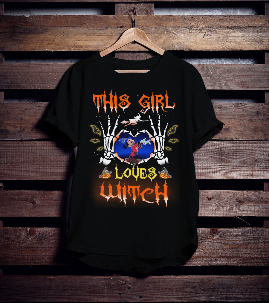 This Girl Loves Witch Halloween 85 T-Shirt