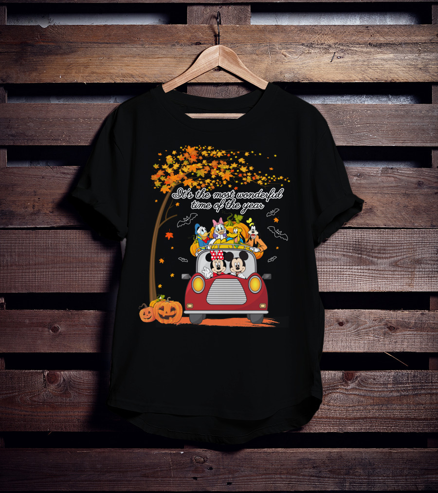 It's The Most Wonderful Time Of The Year With Mickey Minnie And Friends In Halloween Adventure T-Shirt