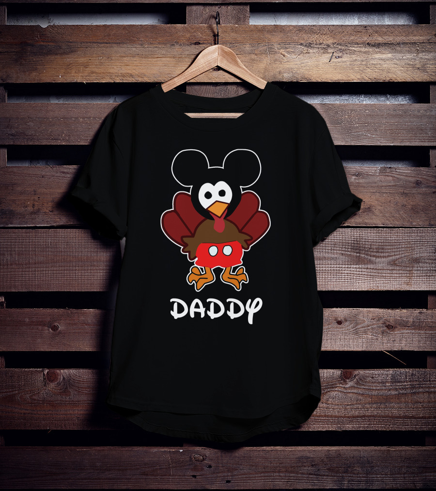 Daddy Thanksgiving 31 Mickey Turkey T-Shirt