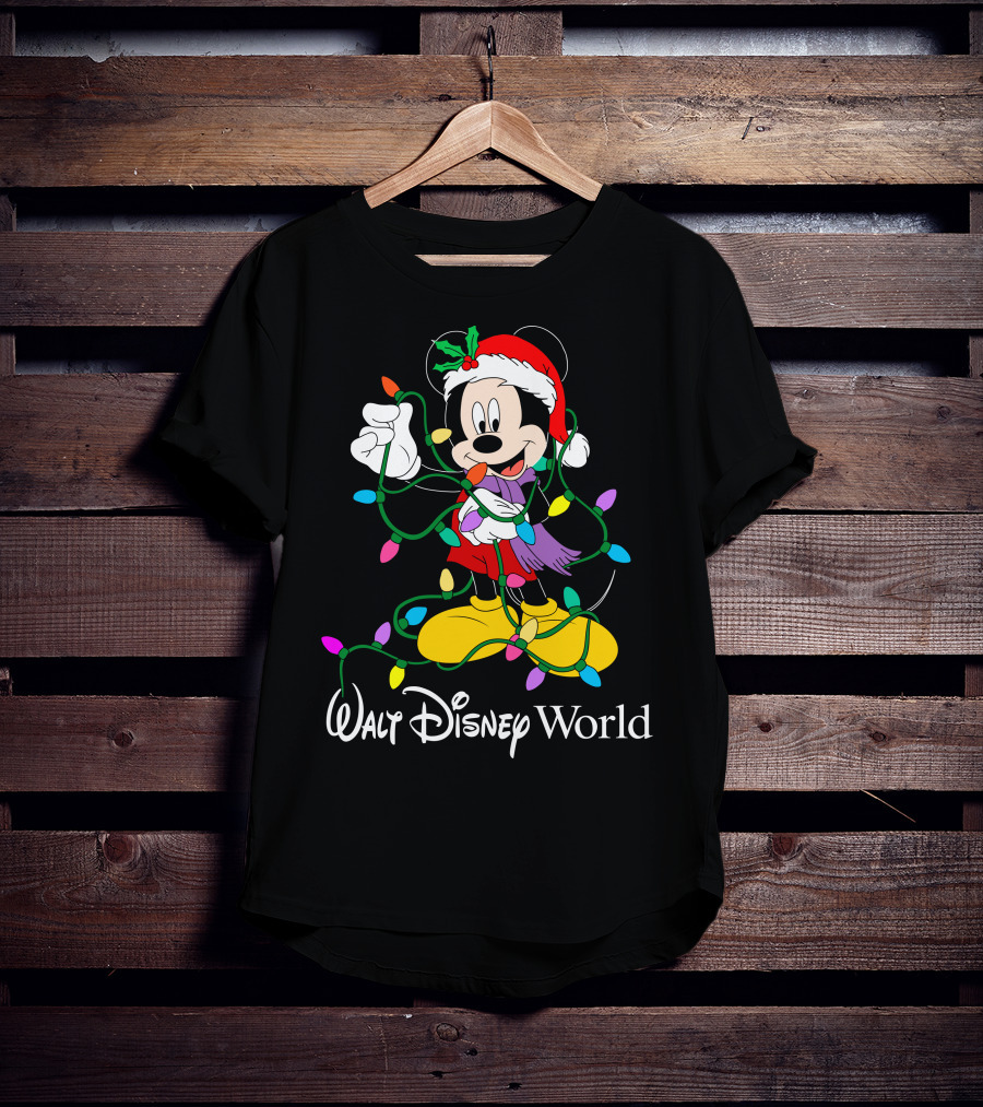 Walt Disney World Mickey Mouse Christmas Lights T-Shirt