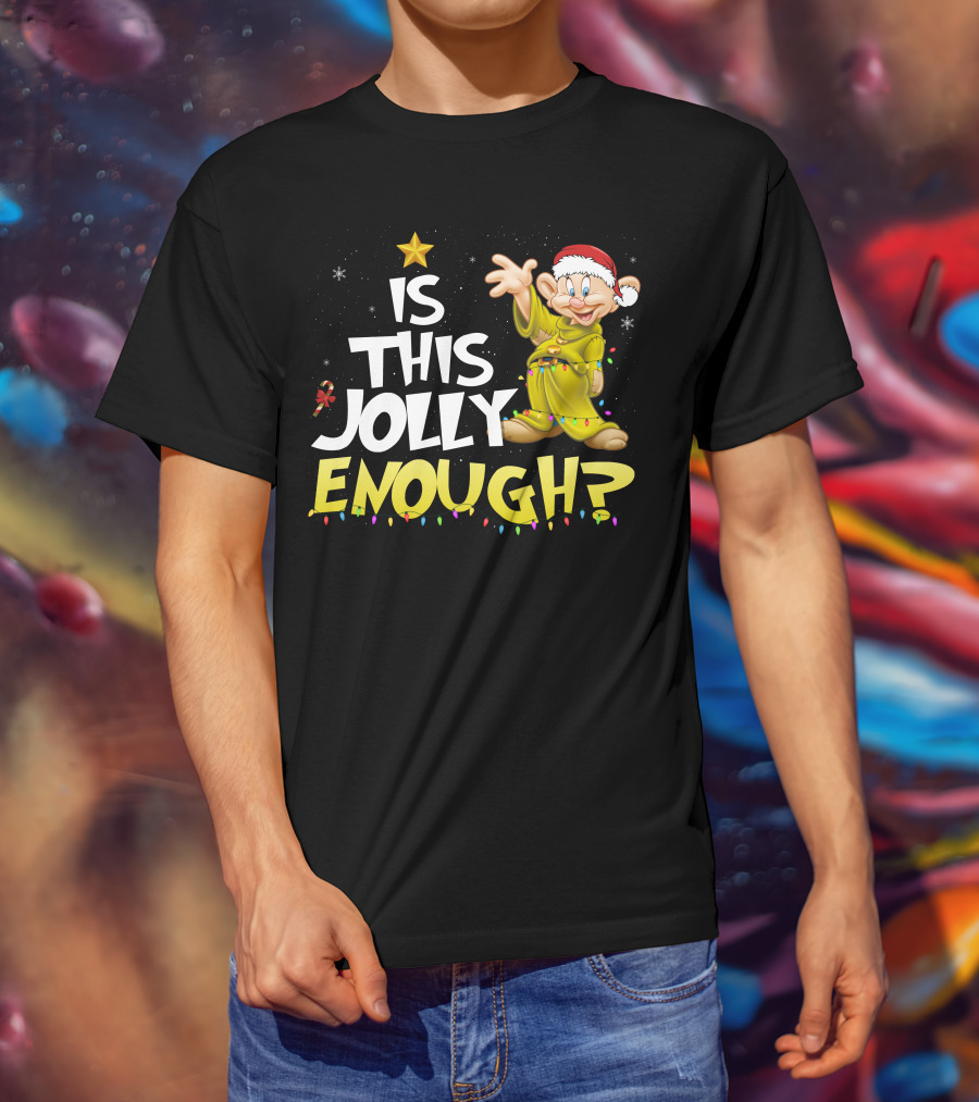 Is This Jolly Enough Dopey Christmas Lights T-Shirt