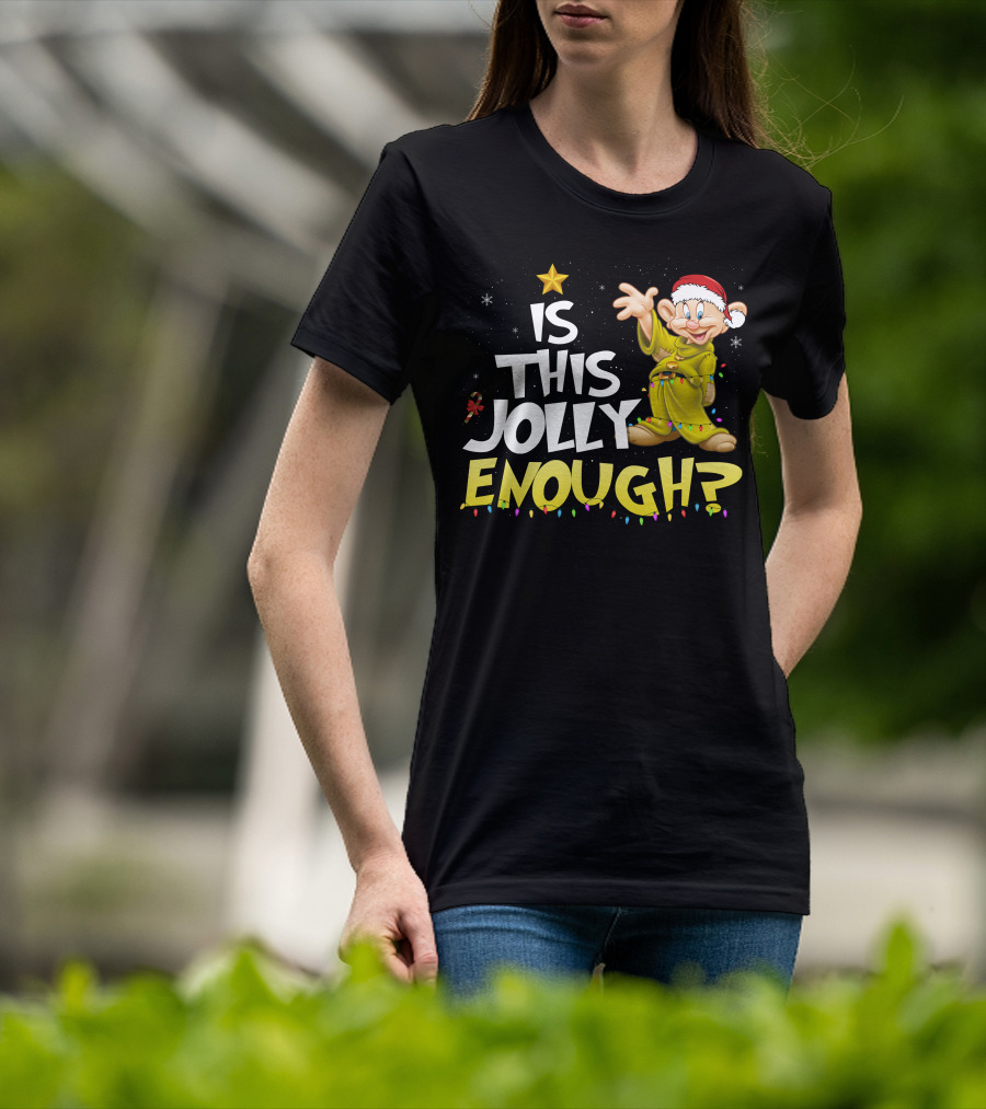 Is This Jolly Enough Dopey Christmas Lights T-Shirt