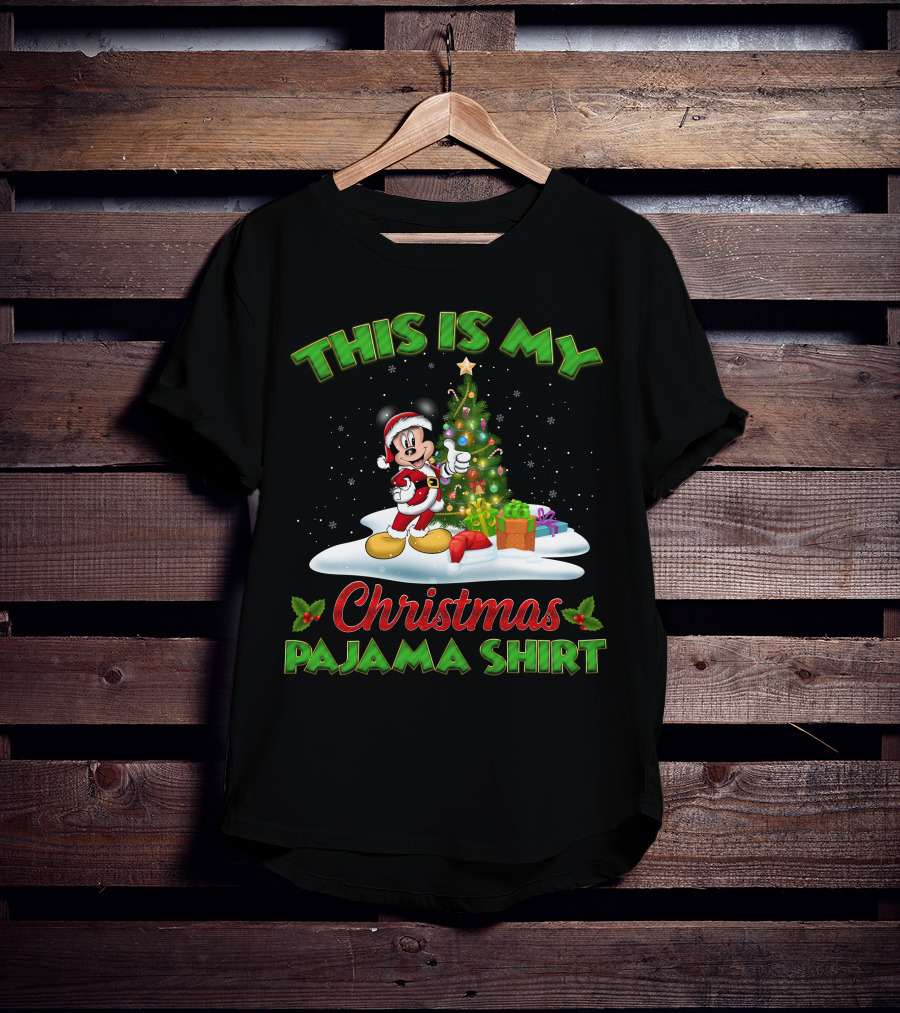 This Is My Christmas Pajama Shirt Mickey T-Shirt