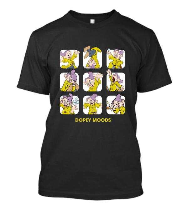 Dopey Moods Nine Expressions Disney Character T-Shirt