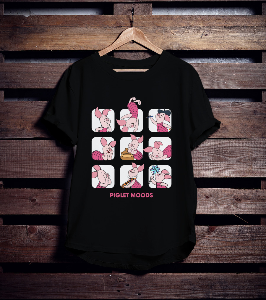 Piglet Moods Playful Expressions T-Shirt