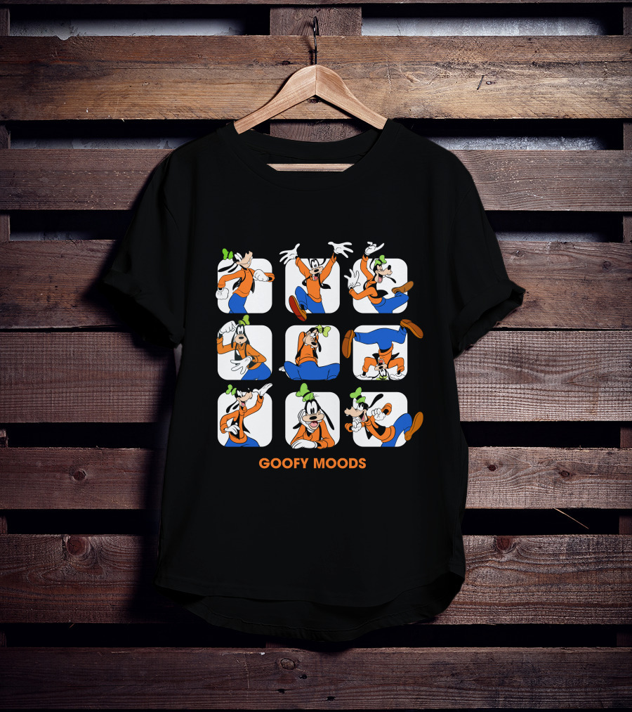 Goofy Moods Disney Character Expressions T-Shirt