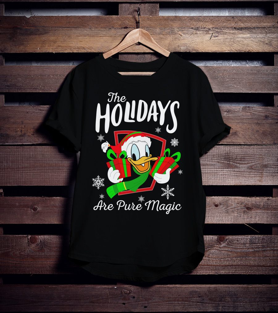 The Holidays Are Pure Magic Donald Duck Christmas Gifts T-Shirt