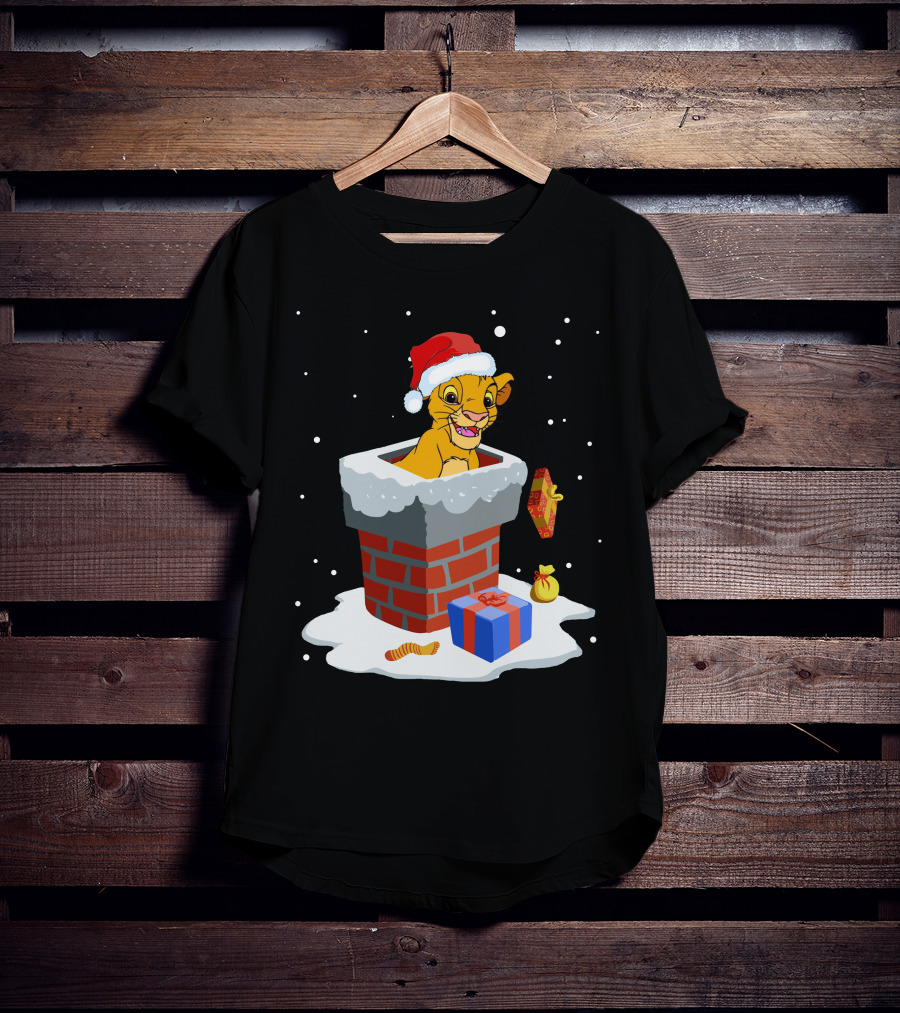 Simba Santa Chimney Christmas Festive Delight T-Shirt