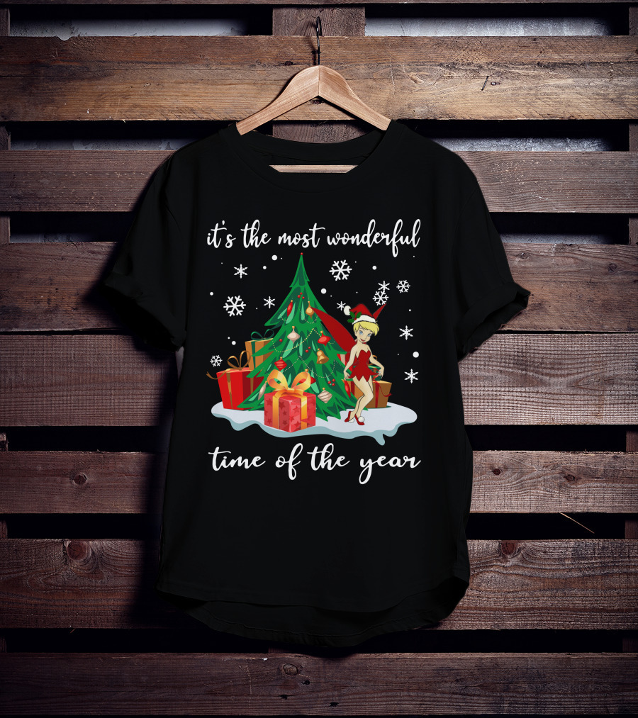 It's The Most Wonderful Time Of The Year Tinker Bell Holiday Scene T-Shirt
