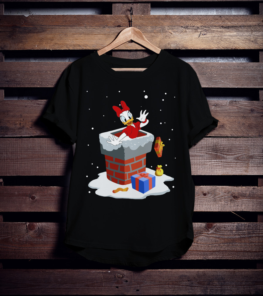 Daisy Duck Christmas Chimney Surprise T-Shirt