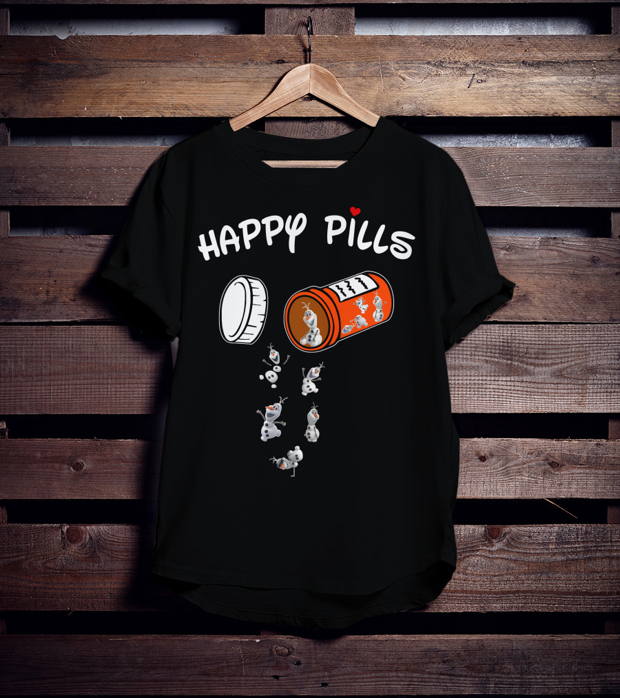 Happy Pills Olaf Capsule Spill T-Shirt