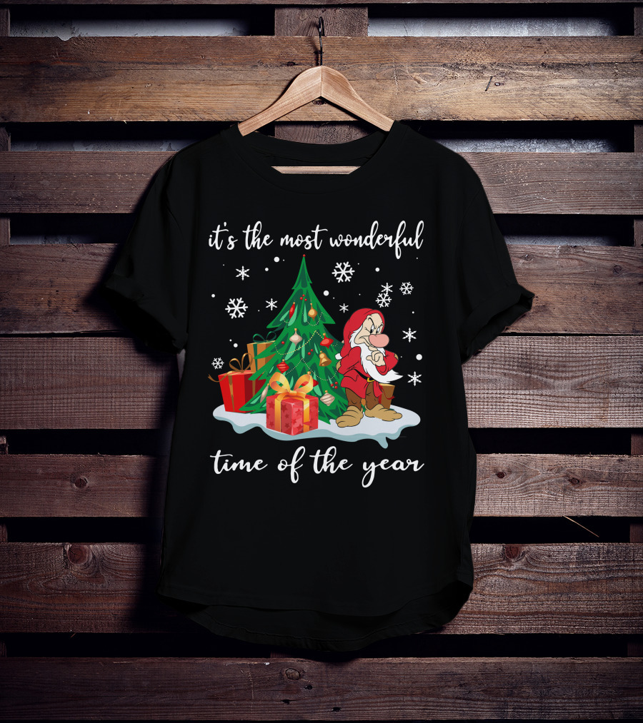 It's The Most Wonderful Time Of The Year Grumpy Christmas Snow White T-Shirt