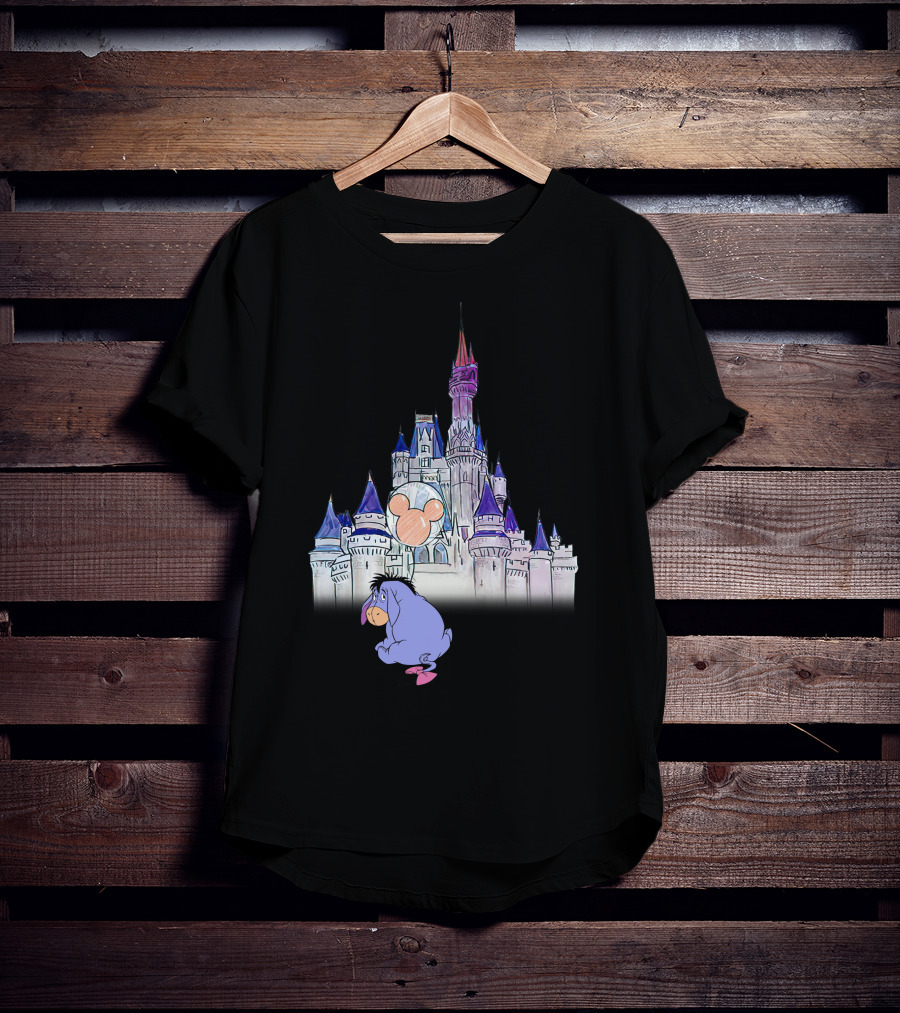 Eeyore Disney Castle Mickey Balloon T-Shirt
