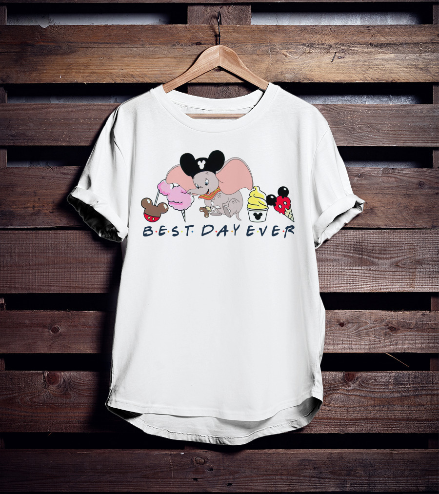 Best Day Ever Dumbo Mickey Ears Disney Sweets T-Shirt