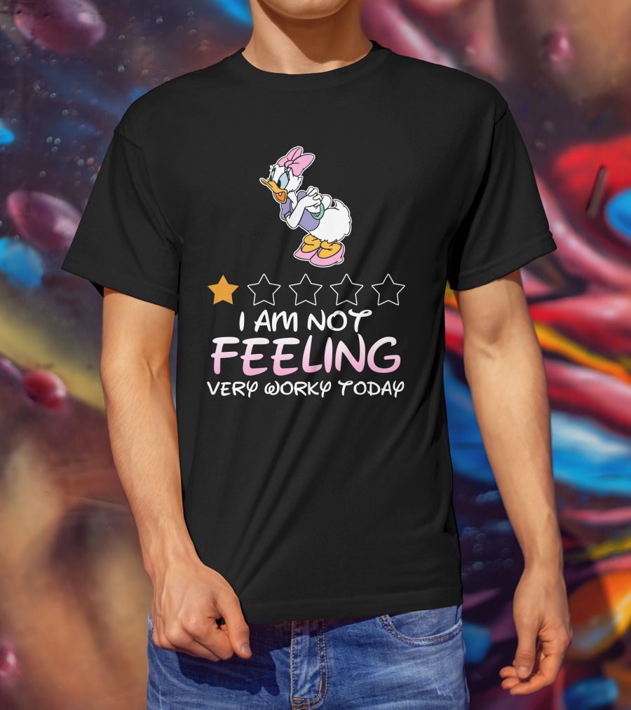 Daisy Duck I Am Not Feeling Very Worky Today One Star Rating T-Shirt