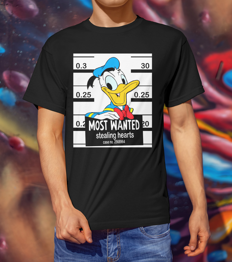 Most Wanted Stealing Hearts Donald Case No. 2568964 T-Shirt
