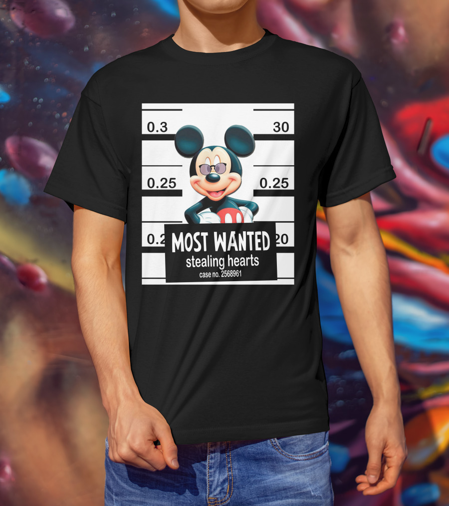 Mickey Most Wanted Stealing Hearts Case No. 2568961 T-Shirt