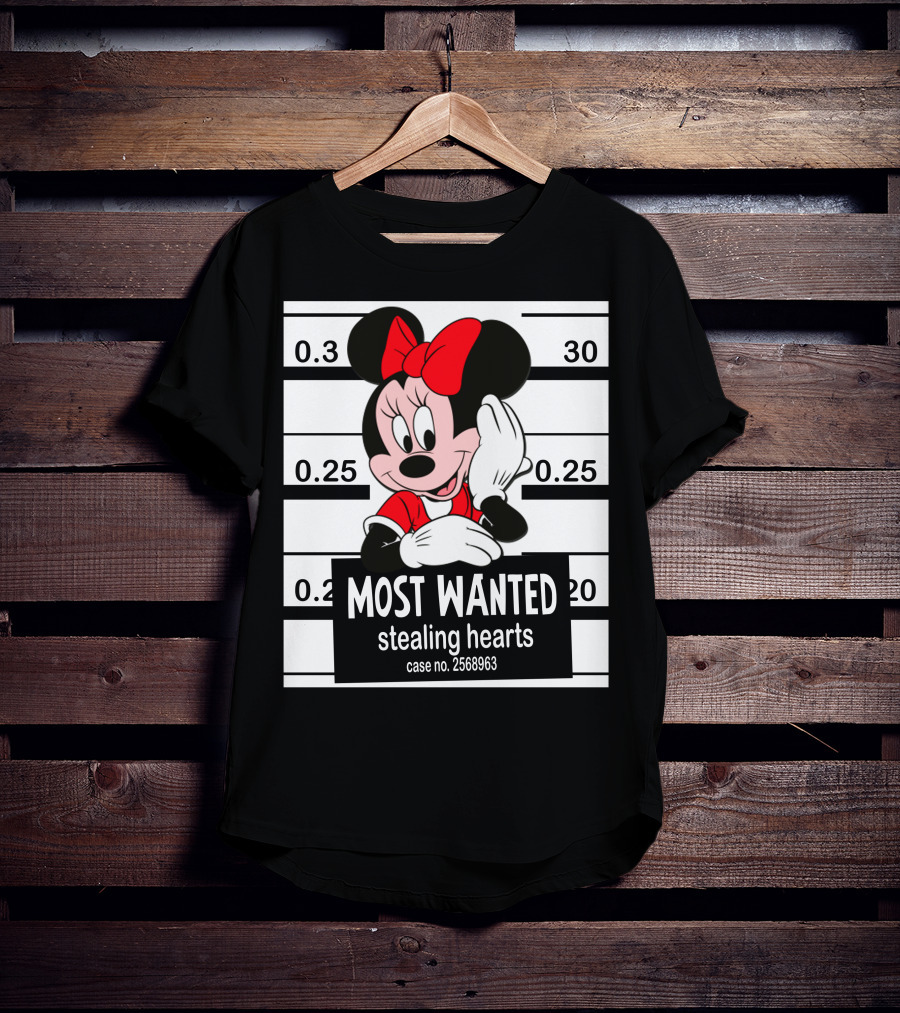 Minnie Most Wanted Stealing Hearts Case No. 2568963 T-Shirt