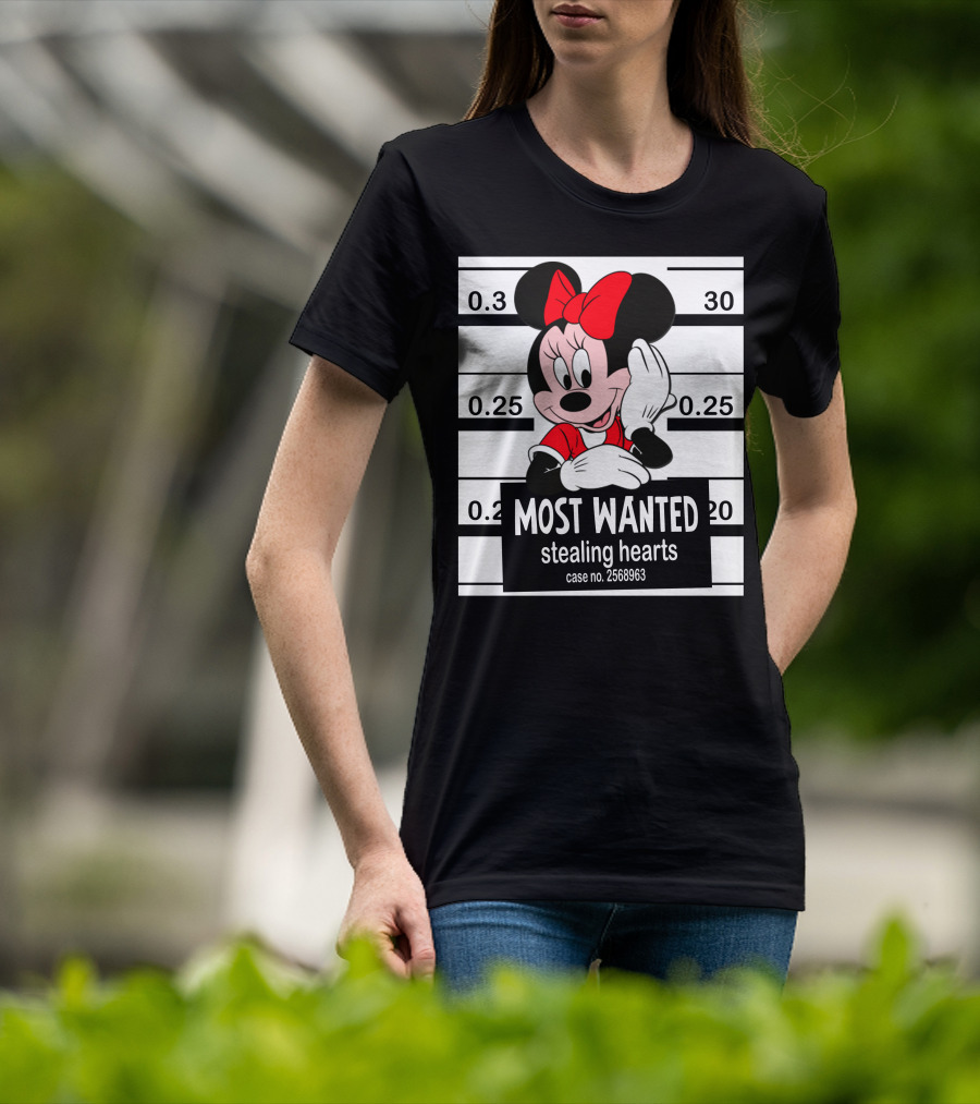 Minnie Most Wanted Stealing Hearts Case No. 2568963 T-Shirt