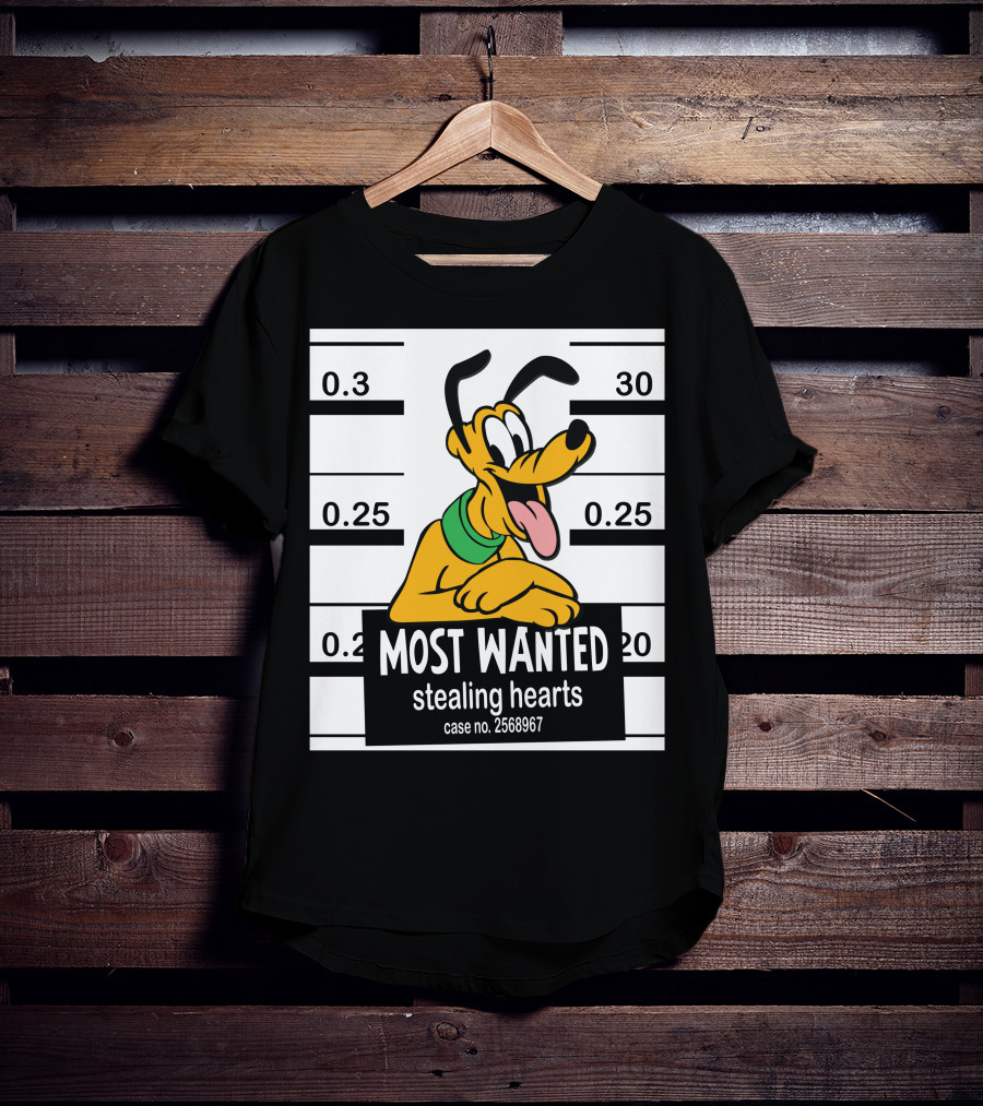 Most Wanted Pluto Stealing Hearts Case No. 2568967 T-Shirt