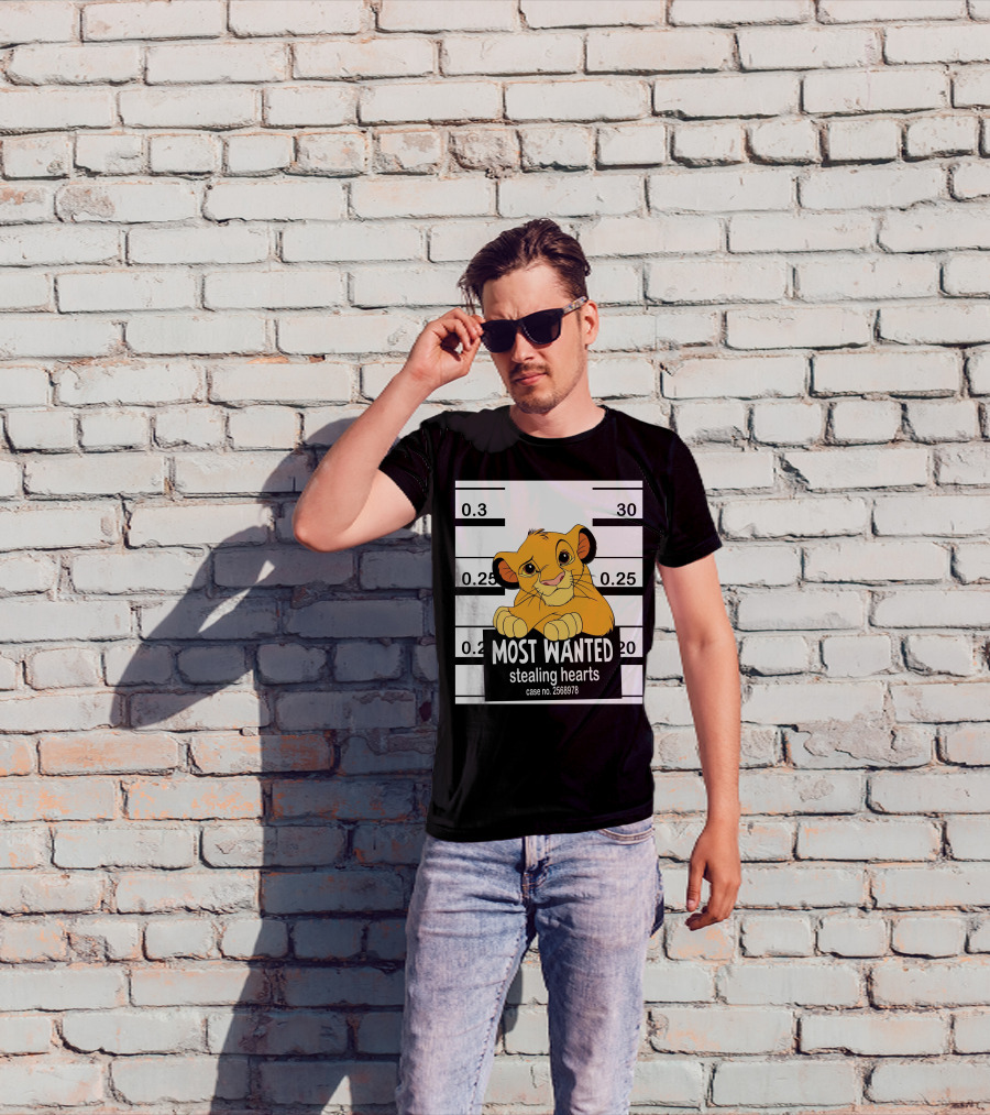 Most Wanted Simba Stealing Hearts Case No. 2568978 T-Shirt