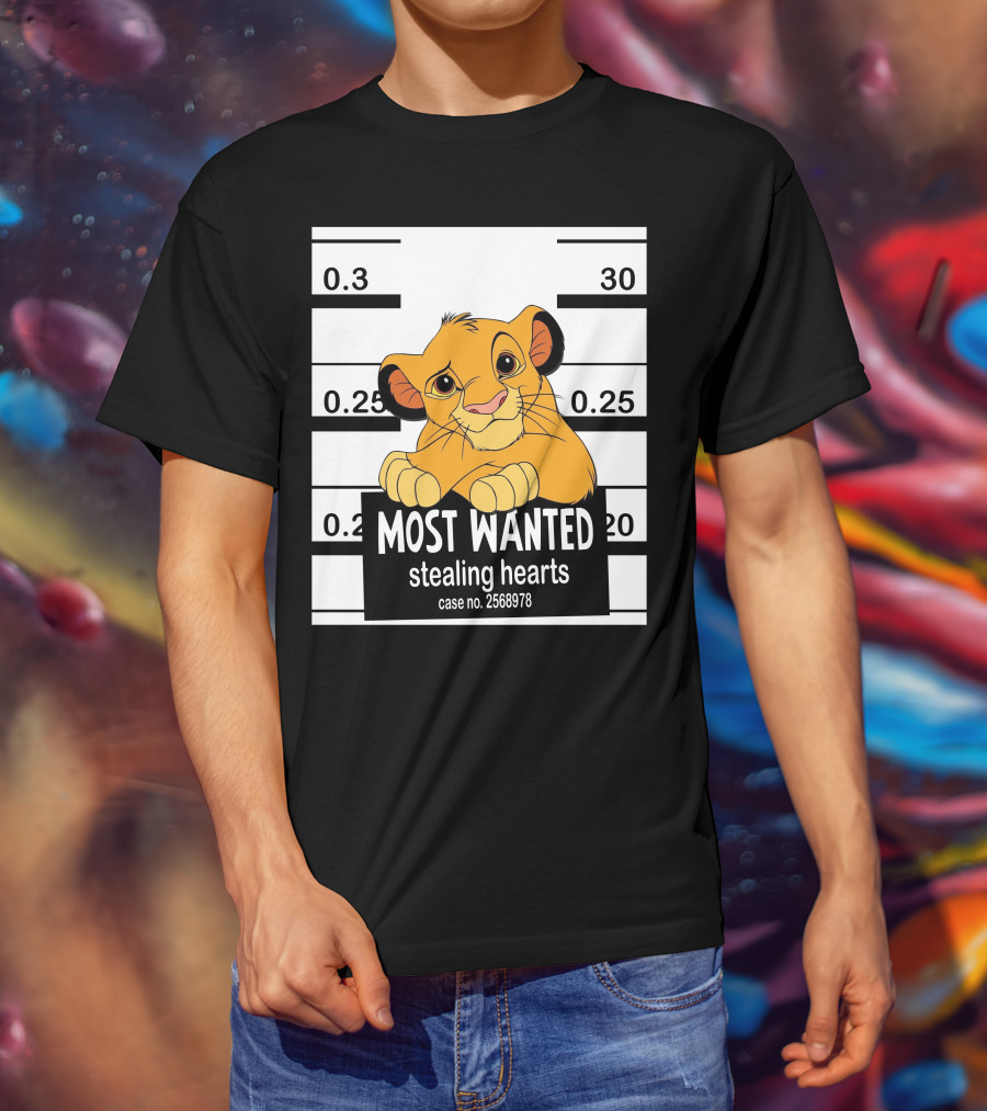 Most Wanted Simba Stealing Hearts Case No. 2568978 T-Shirt