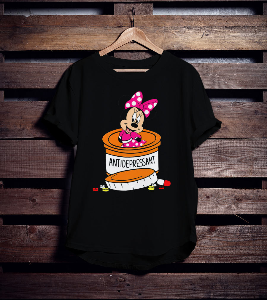 Minnie Antidepressant Pill Bottle T-Shirt