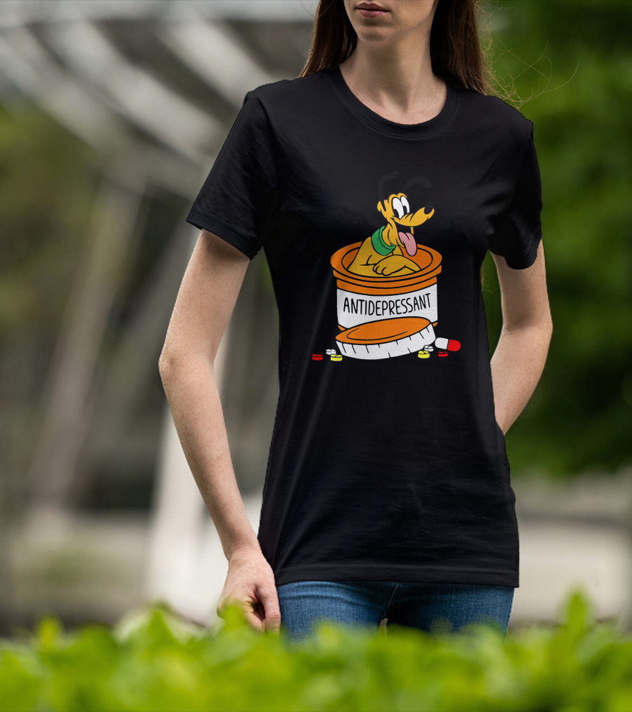 Pluto Antidepressant Pill Bottle T-Shirt
