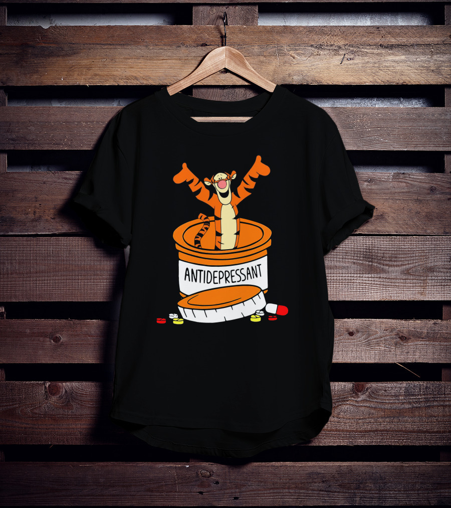 Tigger Antidepressant Pill Bottle T-Shirt