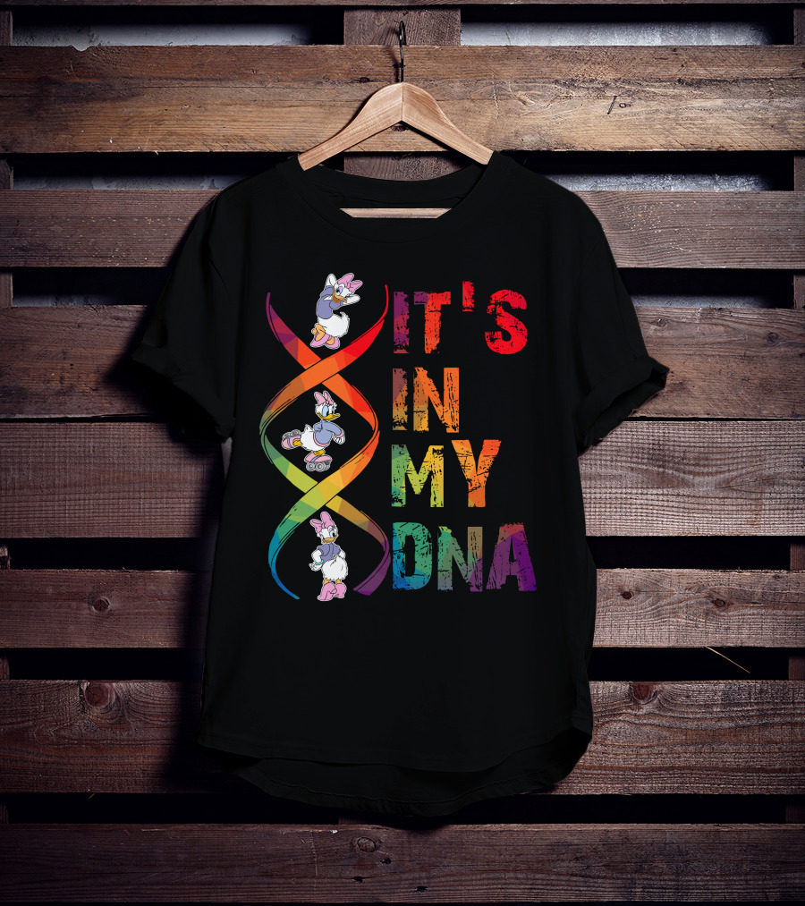 Daisy Duck It's In My Dna Rainbow Spiral T-Shirt