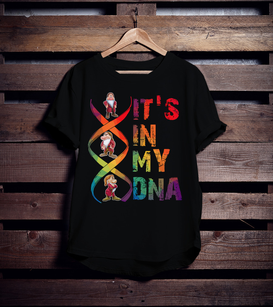 Grumpy It's In My Dna Rainbow T-Shirt