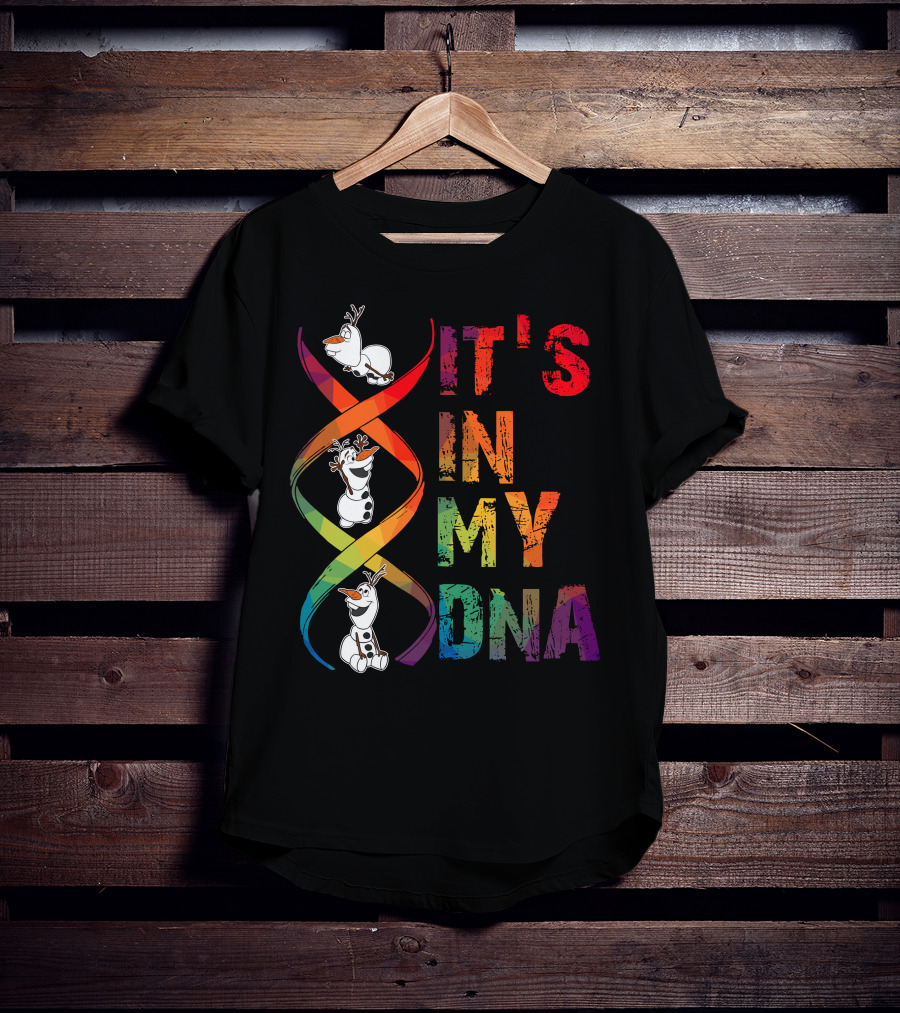 Olaf It's In My Dna Frozen Theme T-Shirt