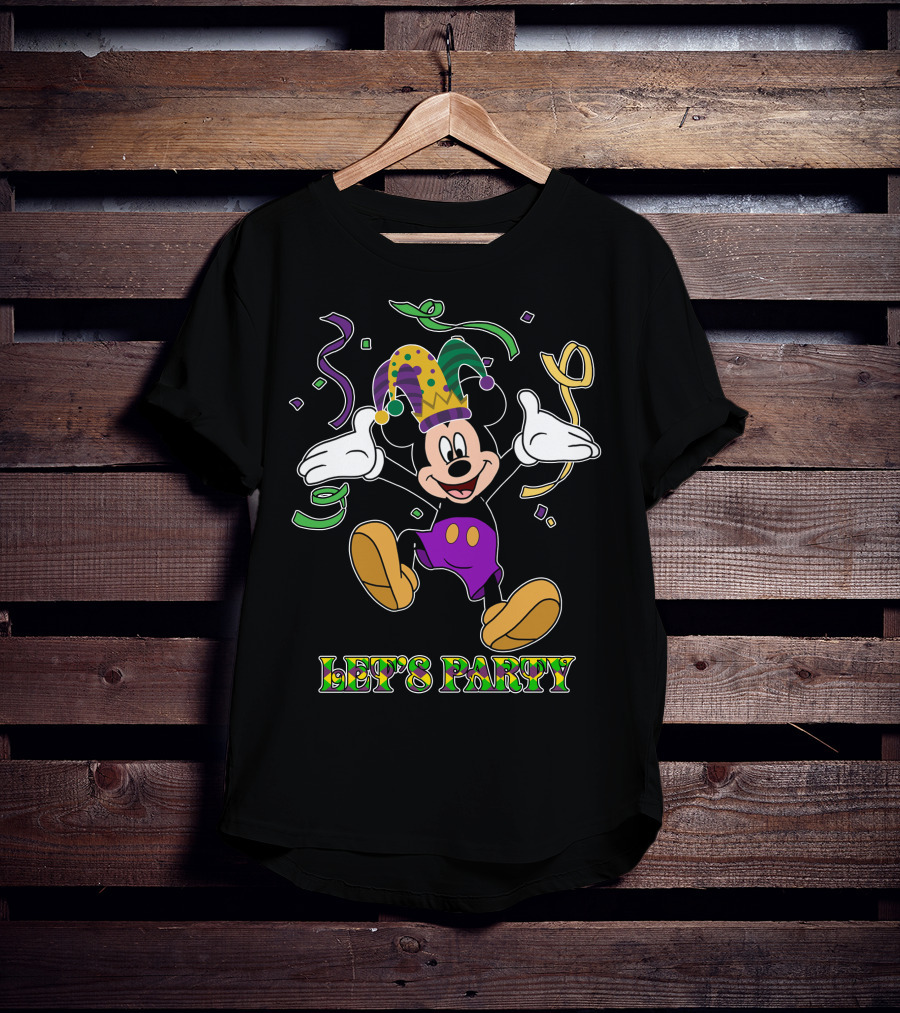 Mickey Let's Party Mardi Gras Celebration T-Shirt