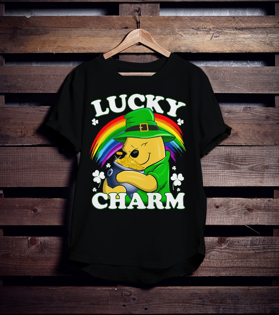 Lucky Charm Rainbow Bear St. Patrick's Day T-Shirt